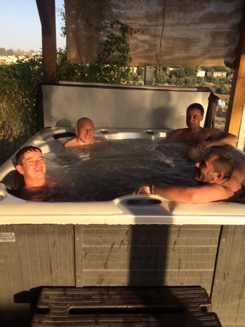 Hot Tub - end of Day 2