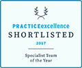 PRACTICEexcellence Shortlisted 2017